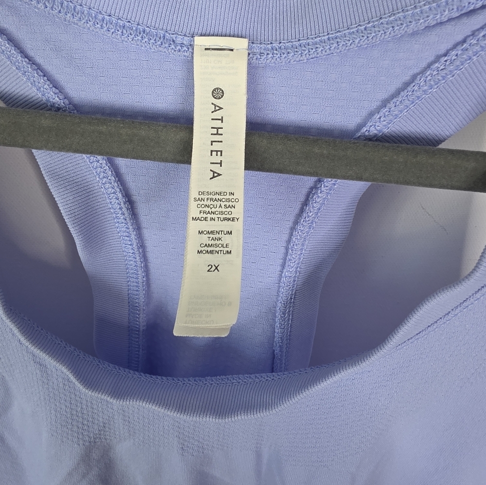 Athleta Momentum Tank Violet /purple Size 2xl - Picture 5 of 6